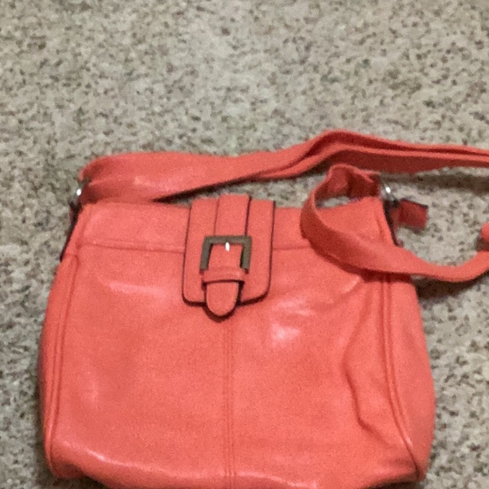 Merona Coral Women's Crossbody Bag with Buckle Accent